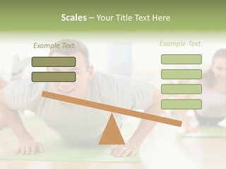 Pushups Exercise Human PowerPoint Template