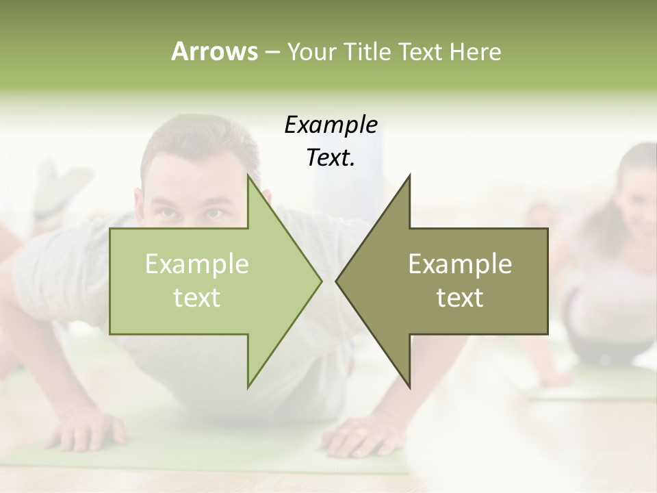 Pushups Exercise Human PowerPoint Template