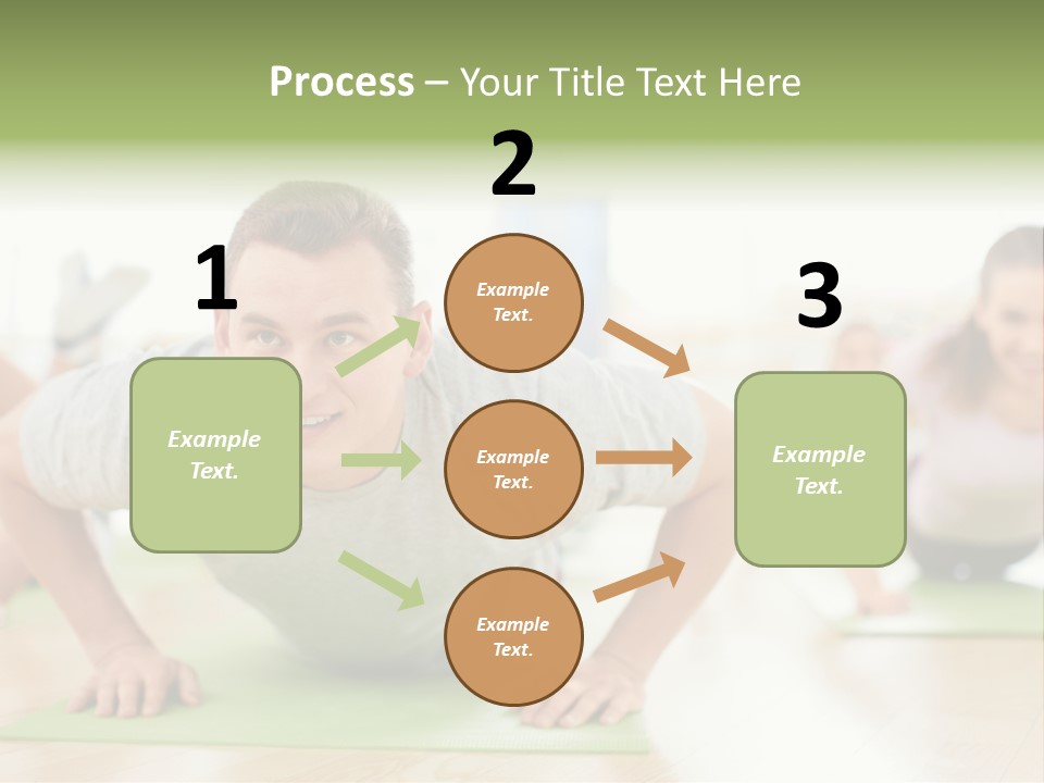 Pushups Exercise Human PowerPoint Template