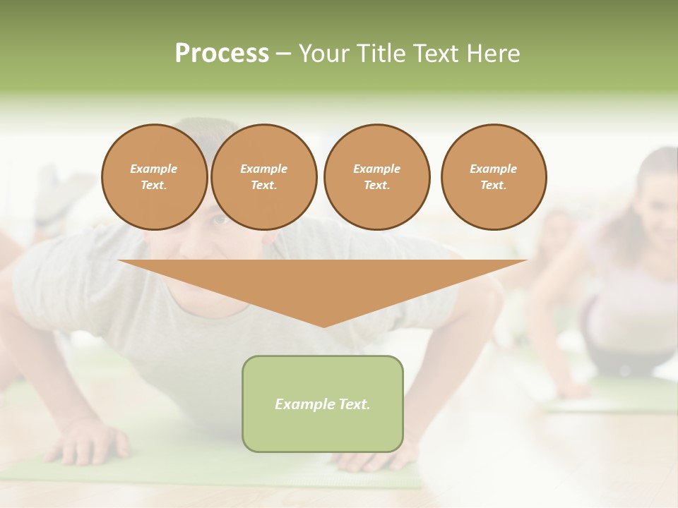 Pushups Exercise Human PowerPoint Template