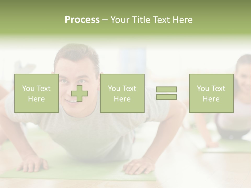 Pushups Exercise Human PowerPoint Template