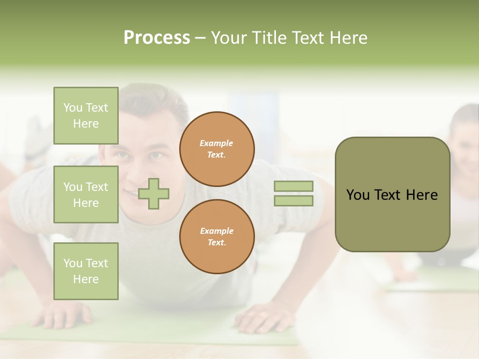 Pushups Exercise Human PowerPoint Template