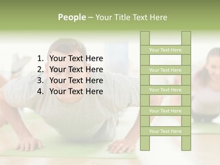 Pushups Exercise Human PowerPoint Template
