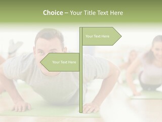 Pushups Exercise Human PowerPoint Template