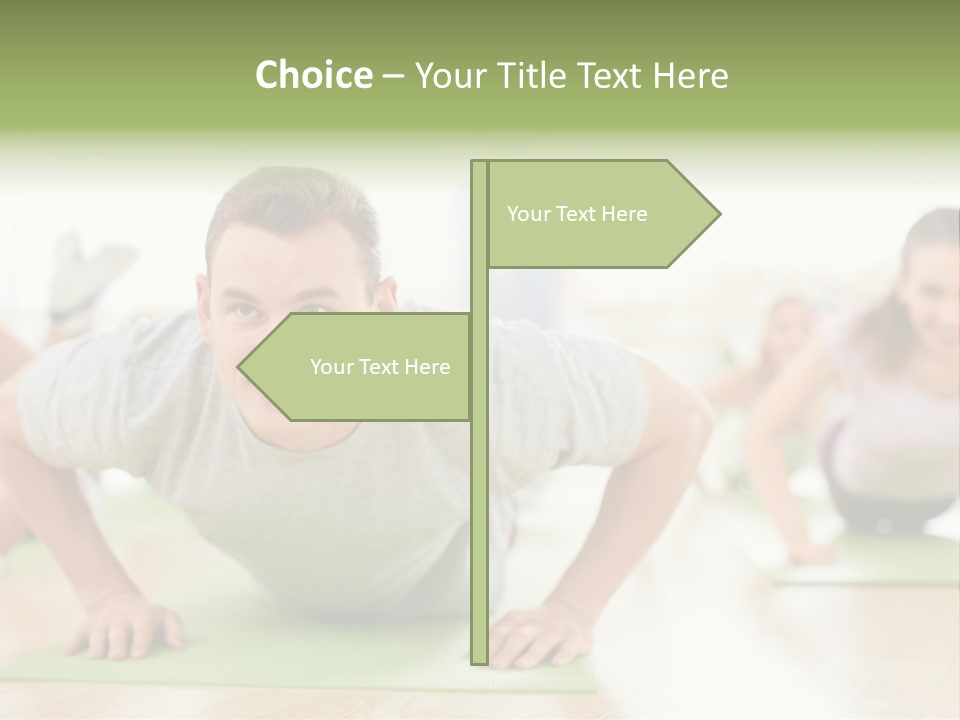 Pushups Exercise Human PowerPoint Template