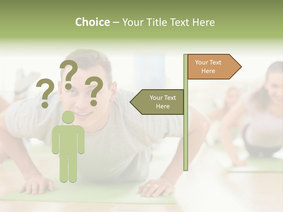 Pushups Exercise Human PowerPoint Template