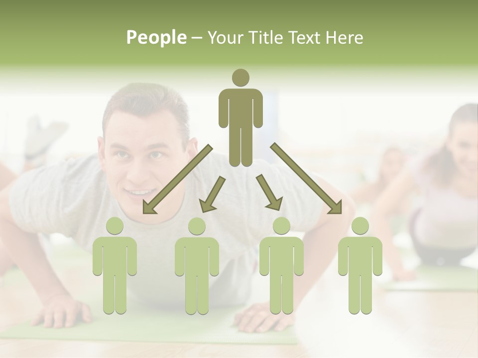 Pushups Exercise Human PowerPoint Template