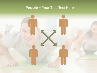 Pushups Exercise Human PowerPoint Template