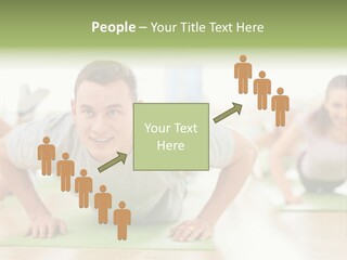 Pushups Exercise Human PowerPoint Template