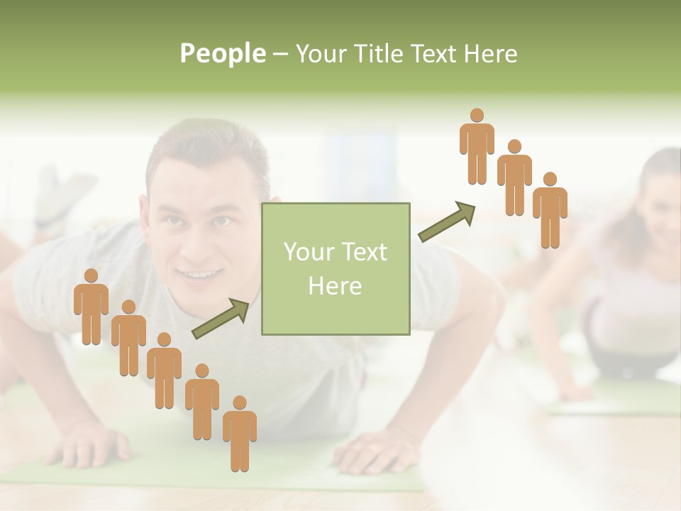 Pushups Exercise Human PowerPoint Template