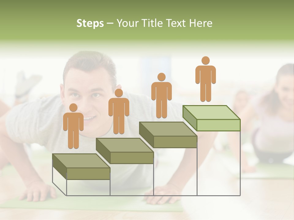 Pushups Exercise Human PowerPoint Template