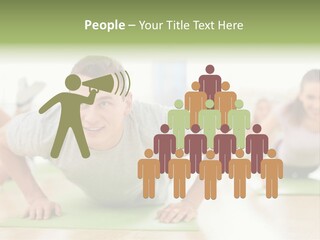 Pushups Exercise Human PowerPoint Template