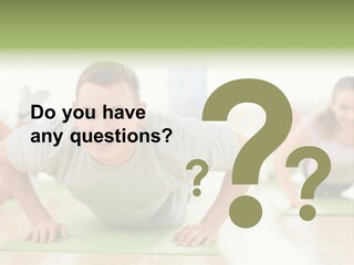Pushups Exercise Human PowerPoint Template