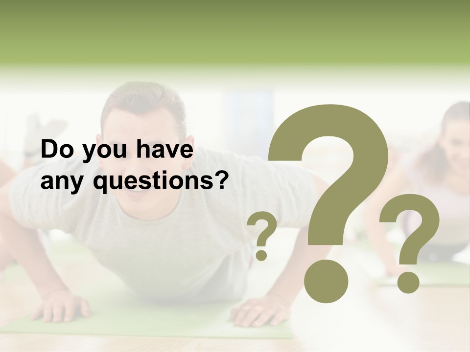 Pushups Exercise Human PowerPoint Template