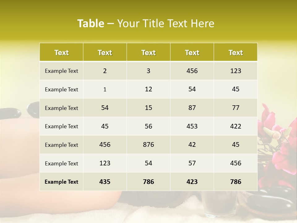 Resort Purity Calm PowerPoint Template