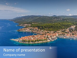 Panorama Building Island PowerPoint Template