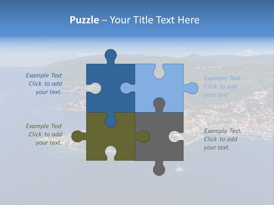 Panorama Building Island PowerPoint Template