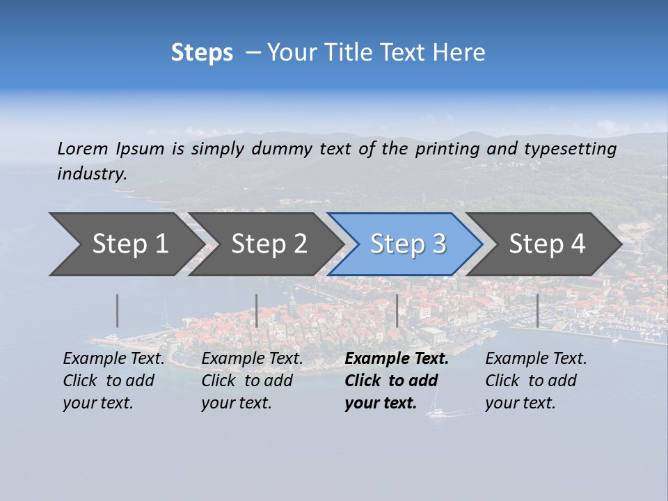 Panorama Building Island PowerPoint Template