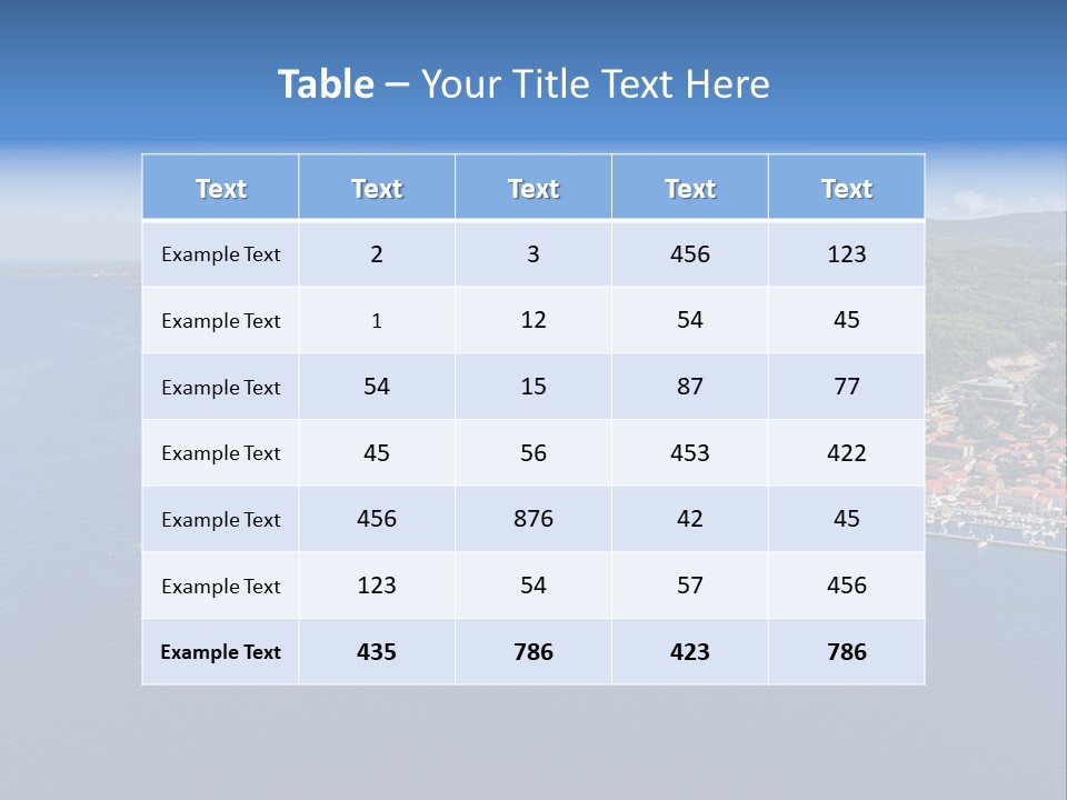 Panorama Building Island PowerPoint Template
