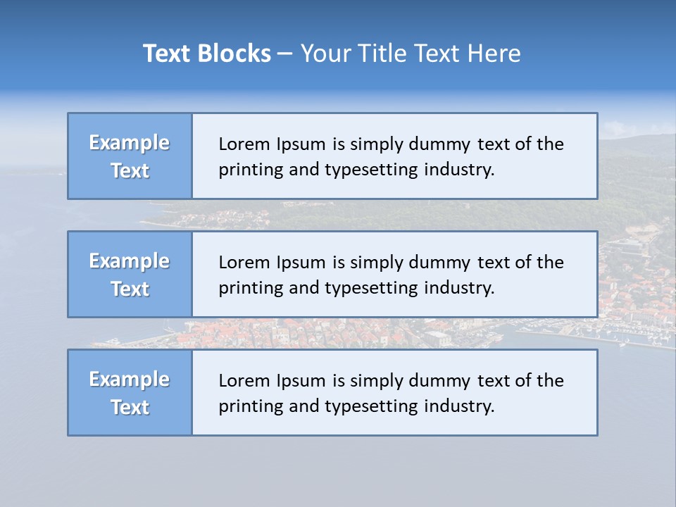 Panorama Building Island PowerPoint Template