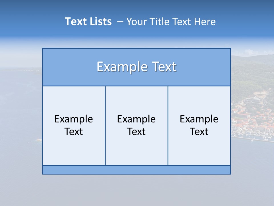 Panorama Building Island PowerPoint Template
