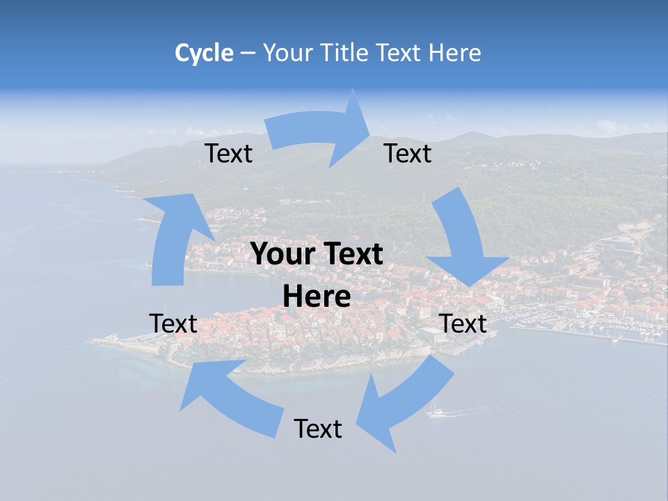 Panorama Building Island PowerPoint Template