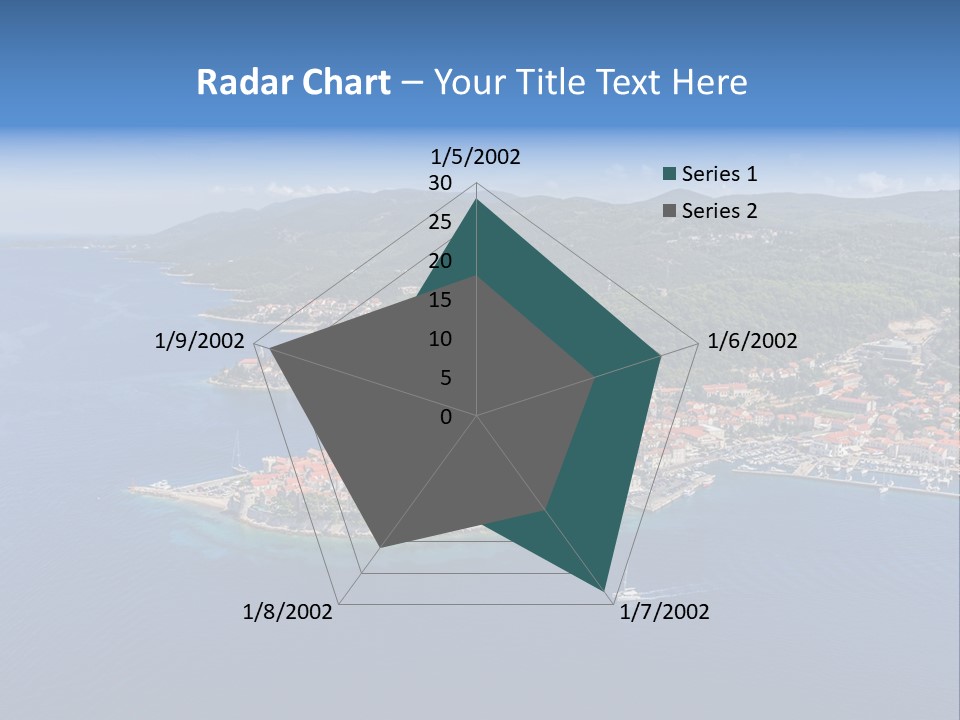Panorama Building Island PowerPoint Template