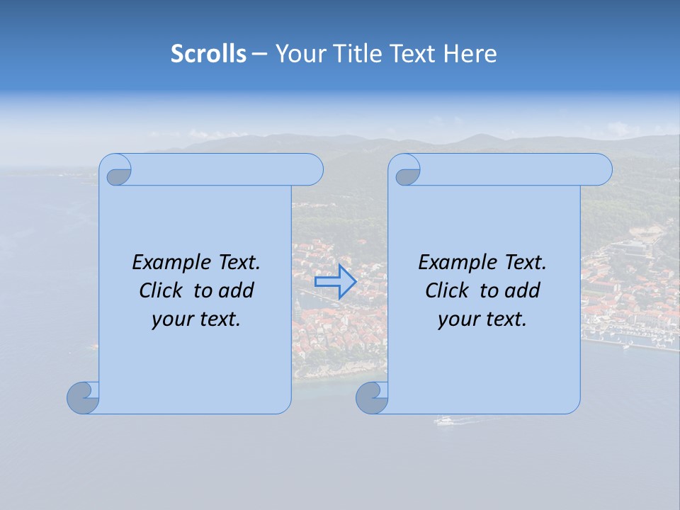 Panorama Building Island PowerPoint Template