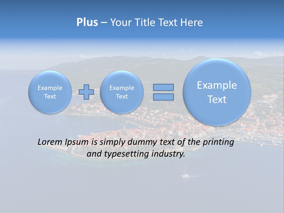 Panorama Building Island PowerPoint Template