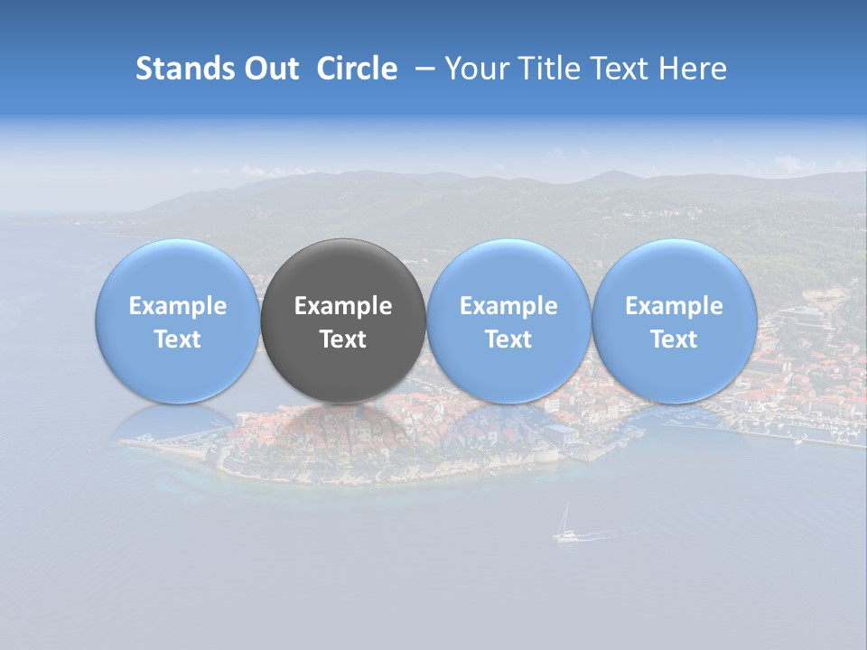 Panorama Building Island PowerPoint Template
