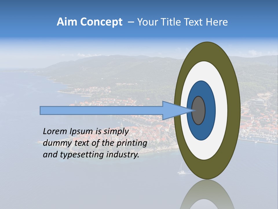 Panorama Building Island PowerPoint Template