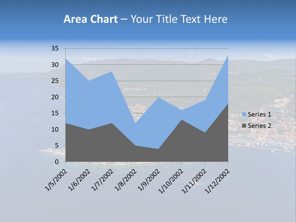 Panorama Building Island PowerPoint Template