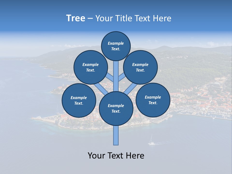Panorama Building Island PowerPoint Template