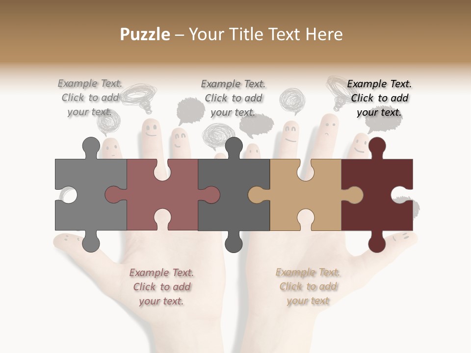 Hug Hand Connect PowerPoint Template