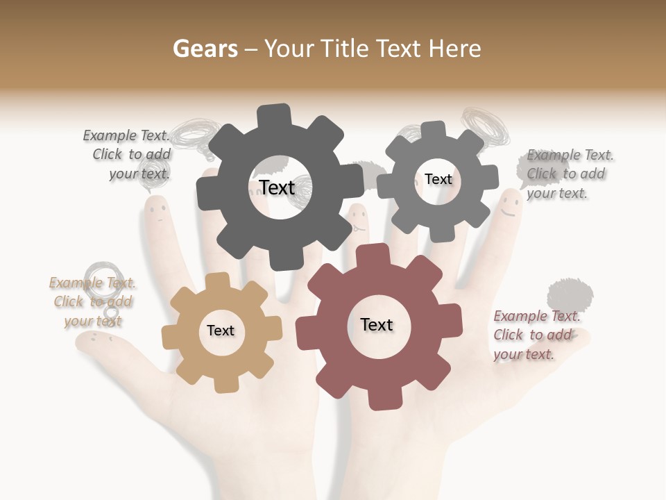 Hug Hand Connect PowerPoint Template