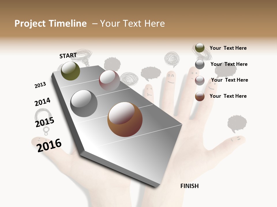 Hug Hand Connect PowerPoint Template