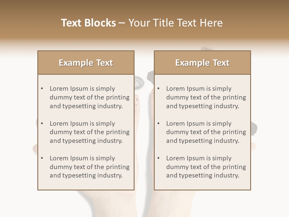 Hug Hand Connect PowerPoint Template