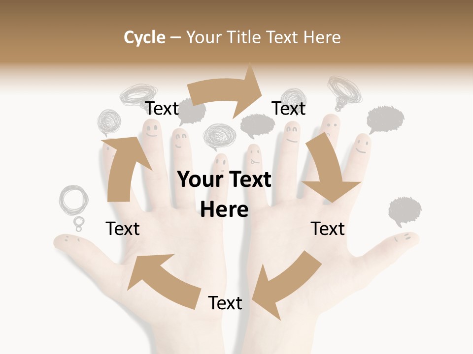 Hug Hand Connect PowerPoint Template