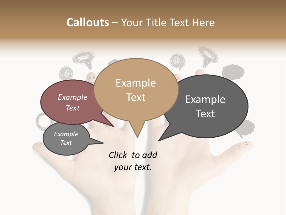 Hug Hand Connect PowerPoint Template