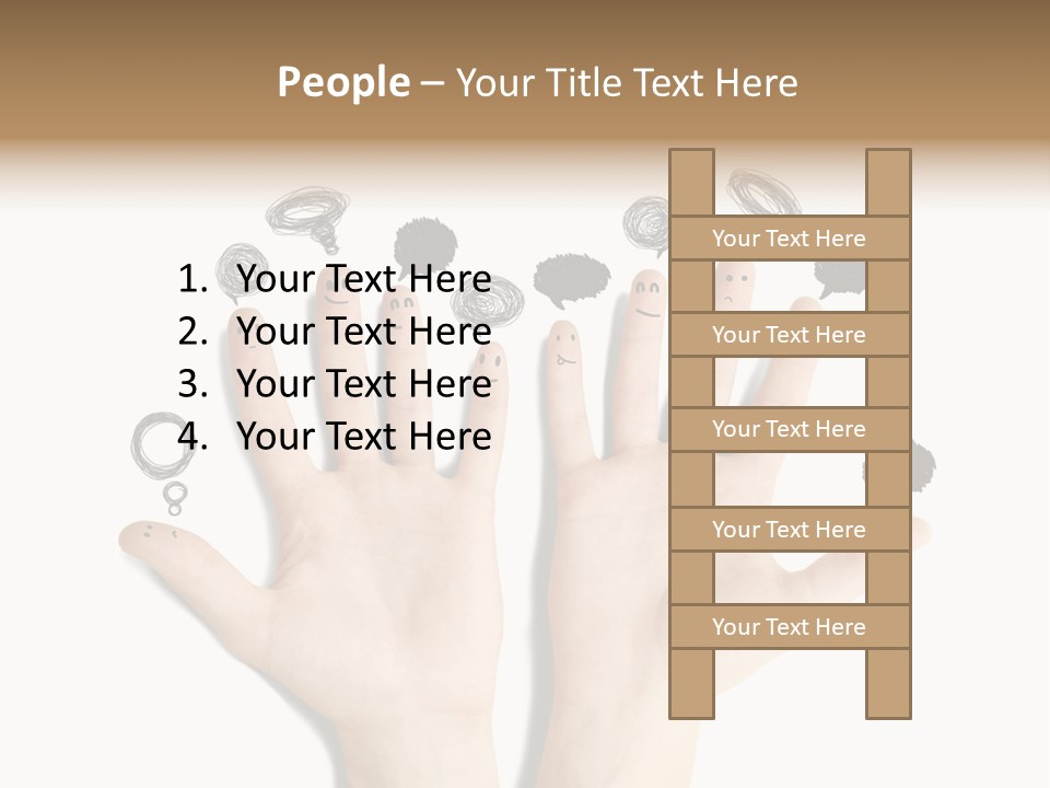 Hug Hand Connect PowerPoint Template