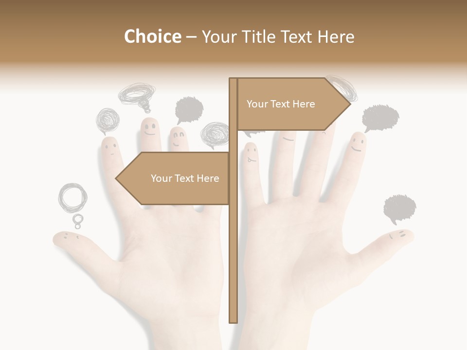 Hug Hand Connect PowerPoint Template