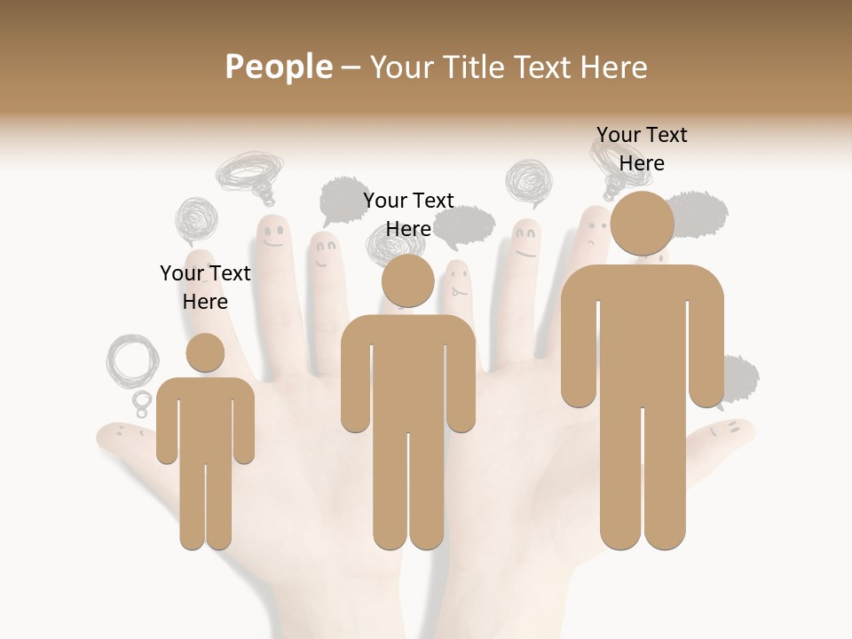 Hug Hand Connect PowerPoint Template