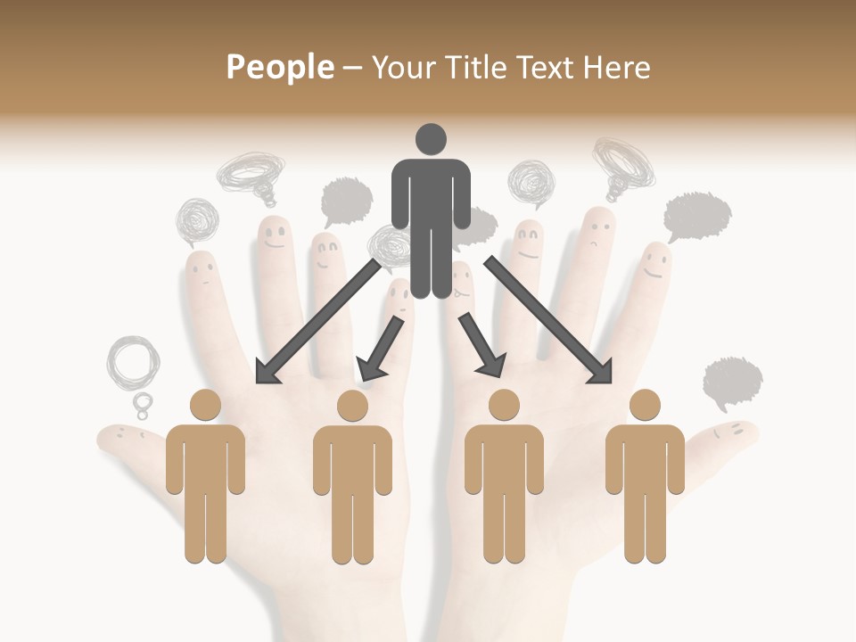 Hug Hand Connect PowerPoint Template