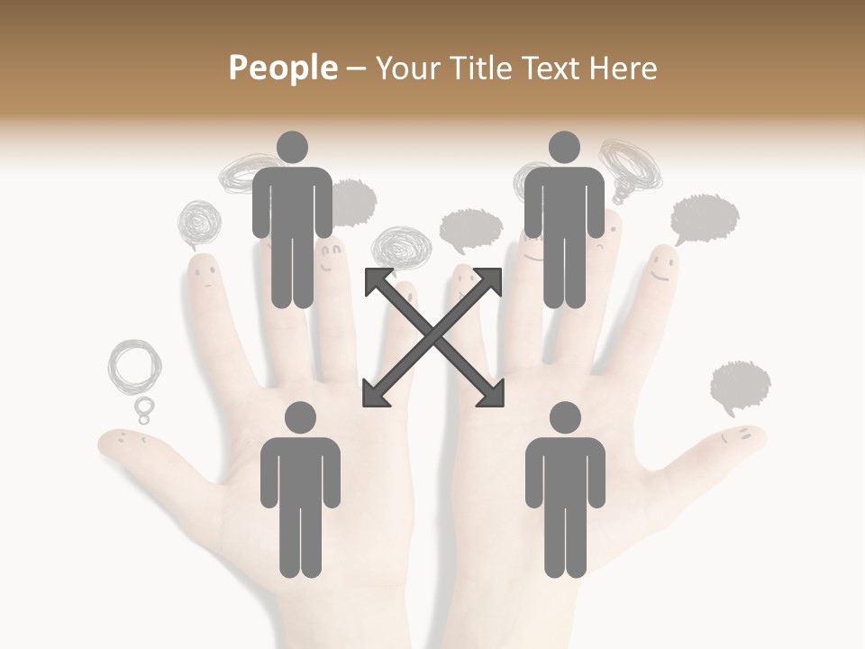 Hug Hand Connect PowerPoint Template