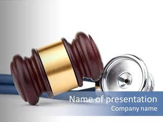 Lawyer Barrister Tribunal PowerPoint Template