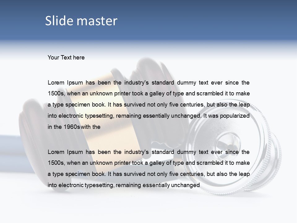 Lawyer Barrister Tribunal PowerPoint Template