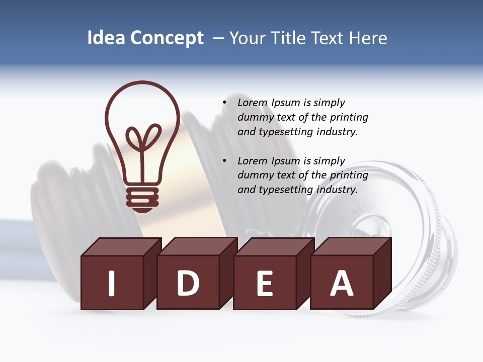 Lawyer Barrister Tribunal PowerPoint Template