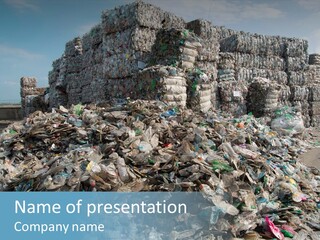 Bottles Pollution Polyethylene PowerPoint Template