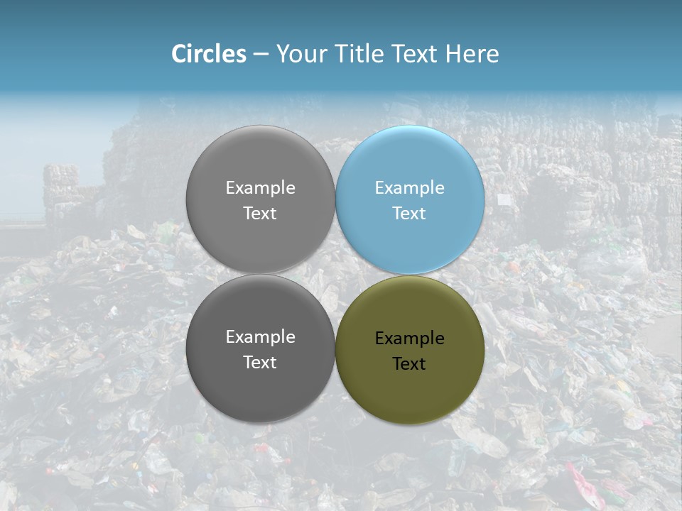 Bottles Pollution Polyethylene PowerPoint Template