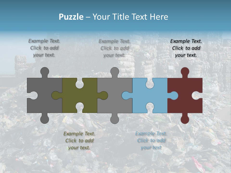 Bottles Pollution Polyethylene PowerPoint Template